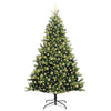 Kunstig leddet juletre med 300 LED-lamper grønn 210 cm