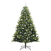 Kunstig Hengt Juletre 300 LED-lamper grønn 210 cm PVC og PE