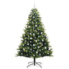 Kunstig Hengt Juletre 300 LED-lamper grønn 210 cm PVC og PE