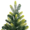 Kunstig leddet juletre med 300 LED-lys grønn 240 cm PVC og PE
