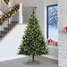 Kunstig leddet juletre med 300 LED-lamper grønn 240 cm