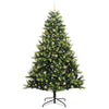 Kunstig hengslet juletre 300 LEDs grønn 240 cm PVC og PE