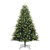 Kunstig hengslet juletre 300 LEDs grønn 240 cm PVC og PE