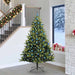 Kunstig leddet juletre med 300 LED-lamper grønn 240 cm