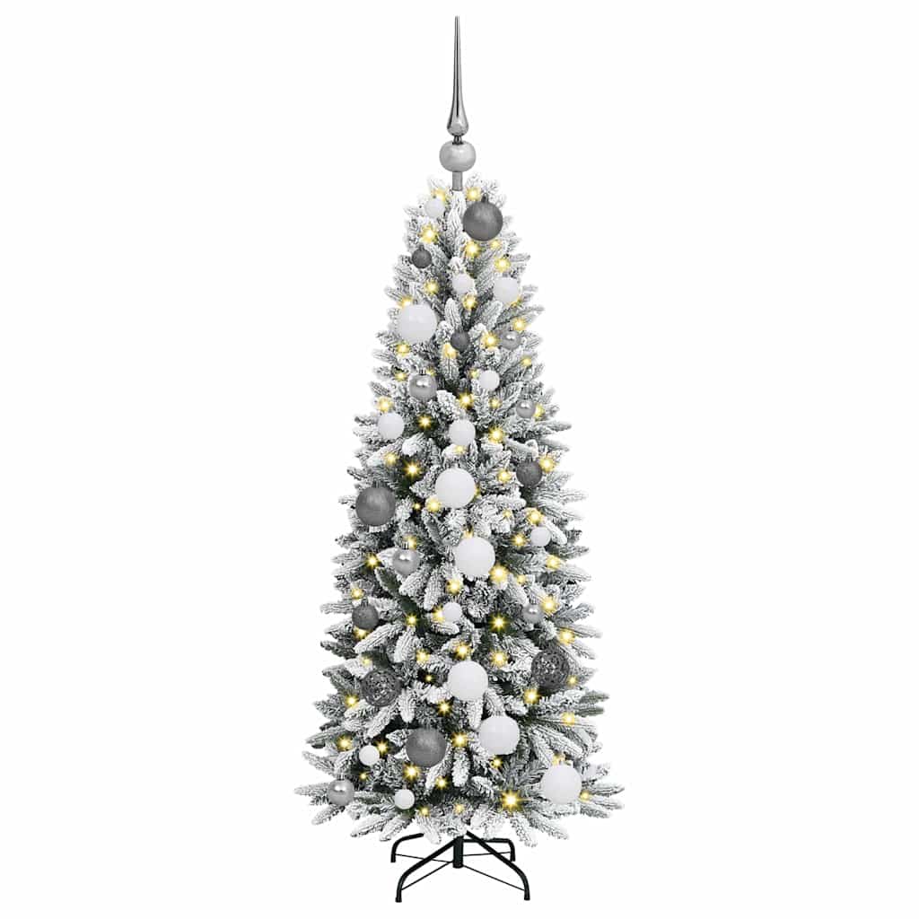 Kunstig juletre Hvit 53 x 53 x 120 cm PVC, plast, stål og PE
