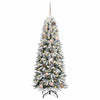 Kunstig juletre Hvit 63 x 63 x 150 cm PVC, plast, stål og PE