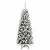 Kunstig juletre Hvit 63 x 63 x 150 cm PVC, plast, stål og PE