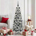 Kunstig juletre med 150 LED Hvit 150 cm PVC, plast, stål og PE