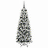Kunstig juletre Hvit 63 x 63 x 150 cm PVC, plast, stål og PE
