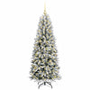 Kunstig juletre Hvit 63 x 63 x 150 cm PVC, plast, stål og PE