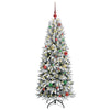 Kunstig juletre Hvit 63 x 63 x 150 cm PVC, plast, stål og PE