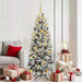 Kunstig juletre med 300 LED Hvit 180 cm PVC, plast, stål og PE