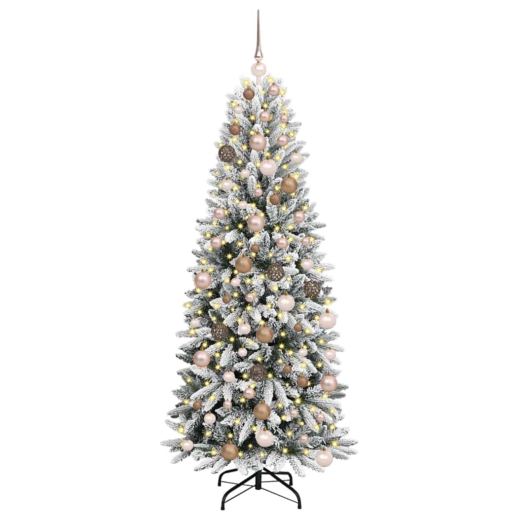 Kunstig juletre Hvit 73 x 73 x 180 cm PVC, plast, stål og PE