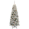 Kunstig juletre Hvit 73 x 73 x 180 cm PVC, plast, stål og PE