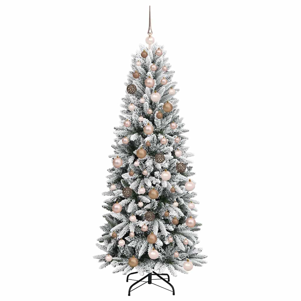 Kunstig juletre Hvit 73 x 73 x 180 cm PVC, plast, stål og PE