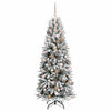 Kunstig juletre Hvit 73 x 73 x 180 cm PVC, plast, stål og PE