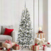 Kunstig juletre med 300 LED Hvit 180 cm PVC, plast, stål og PE