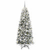 Kunstig juletre Hvit 73 x 73 x 180 cm PVC, plast, stål og PE