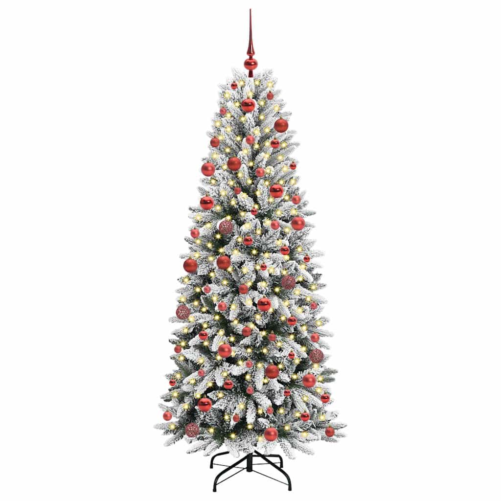 Kunstig juletre Hvit 73 x 73 x 180 cm PVC, plast, stål og PE