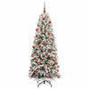 Kunstig juletre Hvit 73 x 73 x 180 cm PVC, plast, stål og PE