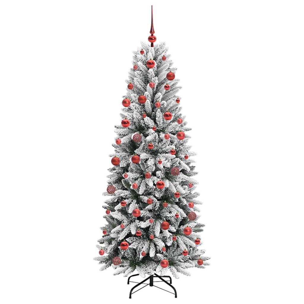 Kunstig juletre Hvit 73 x 73 x 180 cm PVC, plast, stål og PE