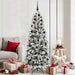 Kunstig juletre med 300 LED Hvit 180 cm PVC, plast, stål og PE