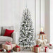 Kunstig juletre med 300 LED Hvit 180 cm PVC, plast, stål og PE