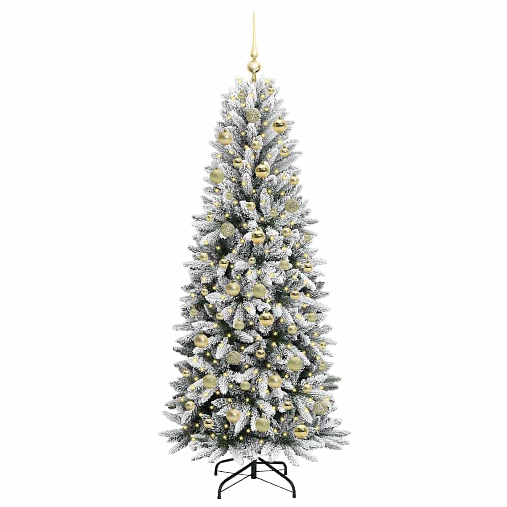 Kunstig juletre Hvit 73 x 73 x 180 cm PVC, plast, stål og PE