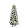 Kunstig juletre Hvit 73 x 73 x 180 cm PVC, plast, stål og PE