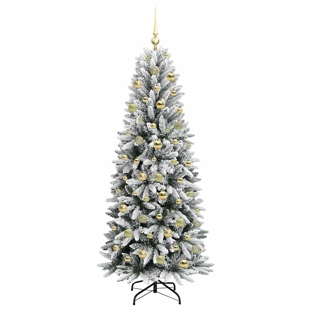 Kunstig juletre Hvit 73 x 73 x 180 cm PVC, plast, stål og PE