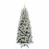 Kunstig juletre Hvit 73 x 73 x 180 cm PVC, plast, stål og PE