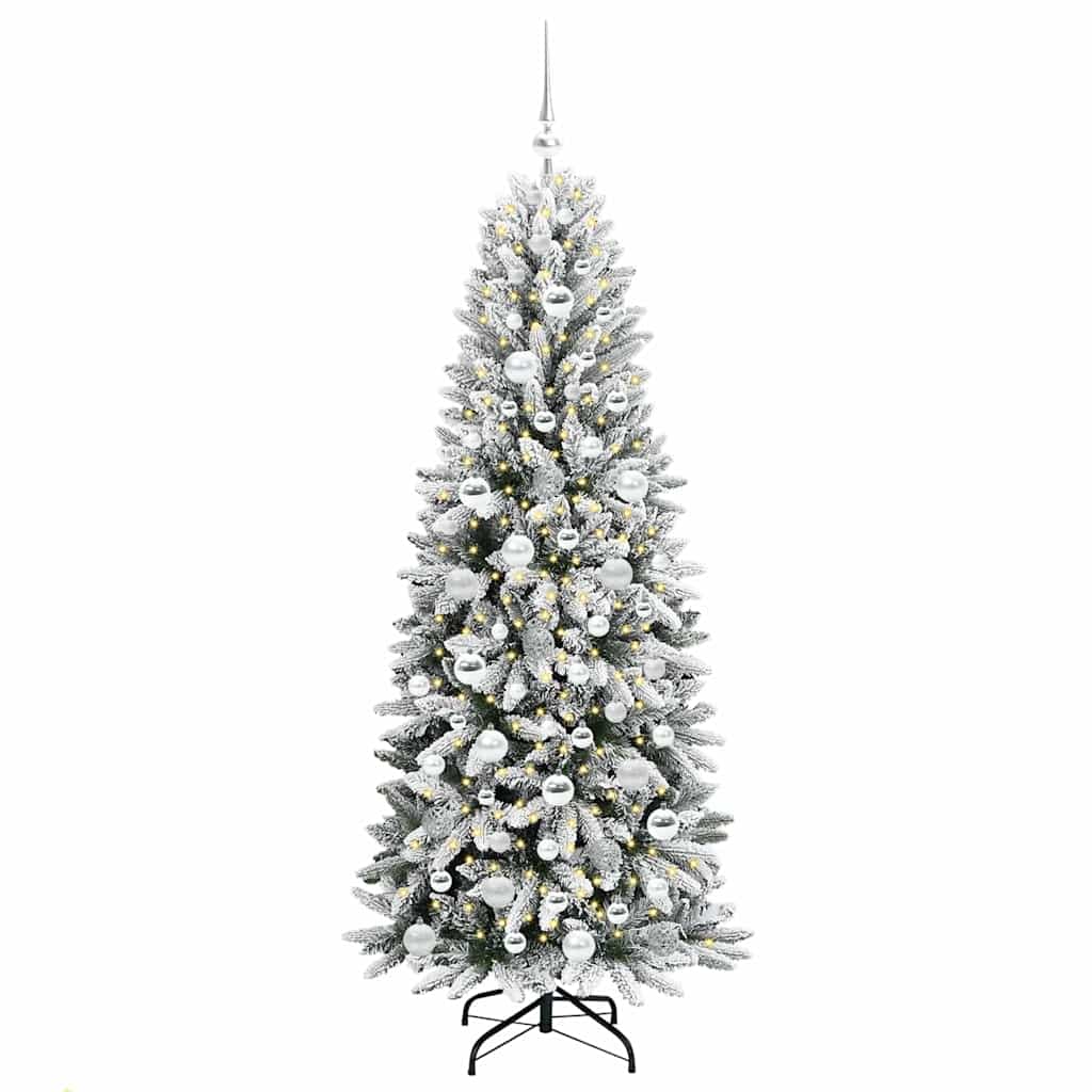 Kunstig juletre Hvit 73 x 73 x 180 cm PVC, plast, stål og PE