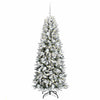 Kunstig juletre Hvit 73 x 73 x 180 cm PVC, plast, stål og PE
