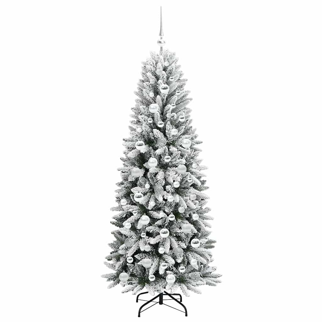 Kunstig juletre Hvit 73 x 73 x 180 cm PVC, plast, stål og PE