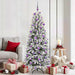 Kunstig juletre med 300 LED Hvit 180 cm PVC, plast, stål og PE