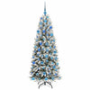 Kunstig juletre Hvit 73 x 73 x 180 cm PVC, plast, stål og PE
