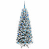 Kunstig juletre Hvit 73 x 73 x 180 cm PVC, plast, stål og PE