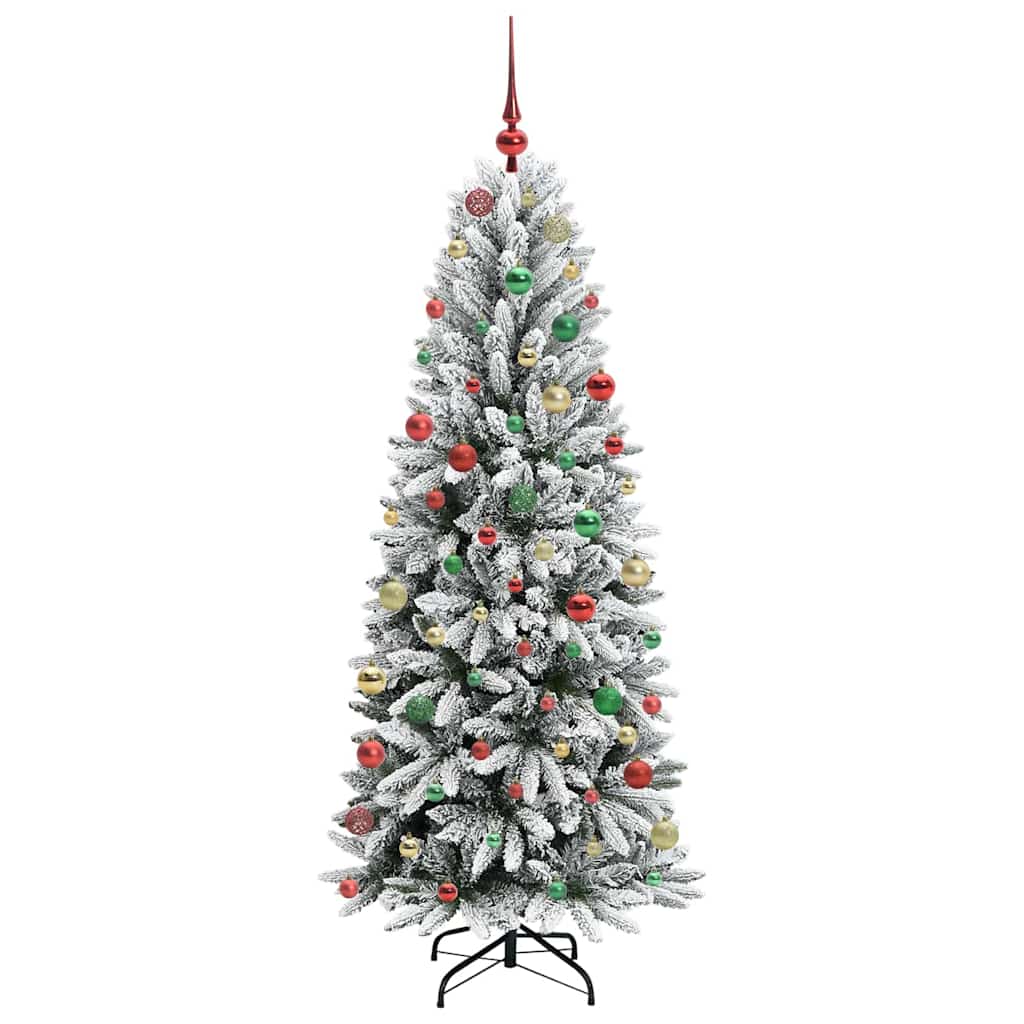 Kunstig juletre Hvit 73 x 73 x 180 cm PVC, plast, stål og PE
