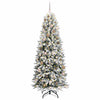 Kunstig juletre Hvit 78 x 78 x 210 cm PVC, plast, stål og PE