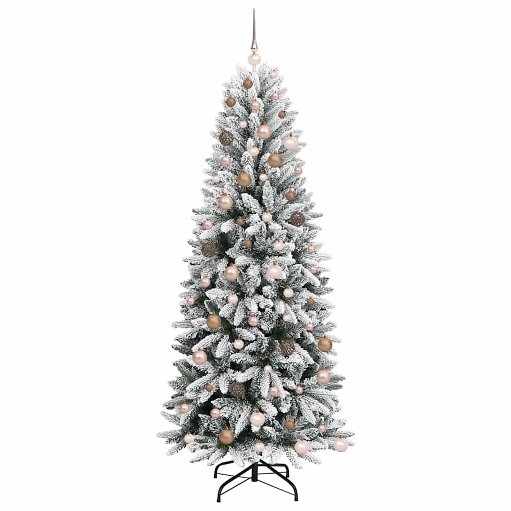Kunstig juletre Hvit 78 x 78 x 210 cm PVC, plast, stål og PE