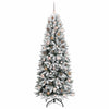 Kunstig juletre Hvit 78 x 78 x 210 cm PVC, plast, stål og PE