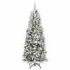 Kunstig juletre Hvit 78 x 78 x 210 cm PVC, plast, stål og PE