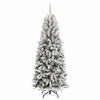 Kunstig juletre Hvit 78 x 78 x 210 cm PVC, plast, stål og PE