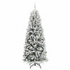 Kunstig juletre Hvit 78 x 78 x 210 cm PVC, plast, stål og PE