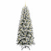 Kunstig juletre Hvit 78 x 78 x 210 cm PVC, plast, stål og PE