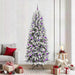 Kunstig juletre med 300 LED Hvit 210 cm PVC, plast, stål og PE