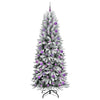 Kunstig juletre Hvit 78 x 78 x 210 cm PVC, plast, stål og PE