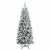 Kunstig juletre Hvit 78 x 78 x 210 cm PVC, plast, stål og PE