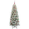 Kunstig juletre Hvit 78 x 78 x 210 cm PVC, plast, stål og PE