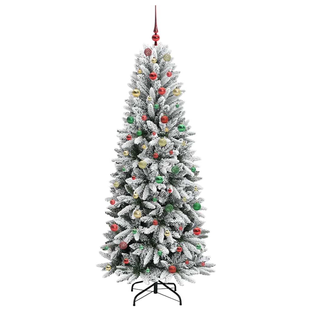 Kunstig juletre Hvit 78 x 78 x 210 cm PVC, plast, stål og PE